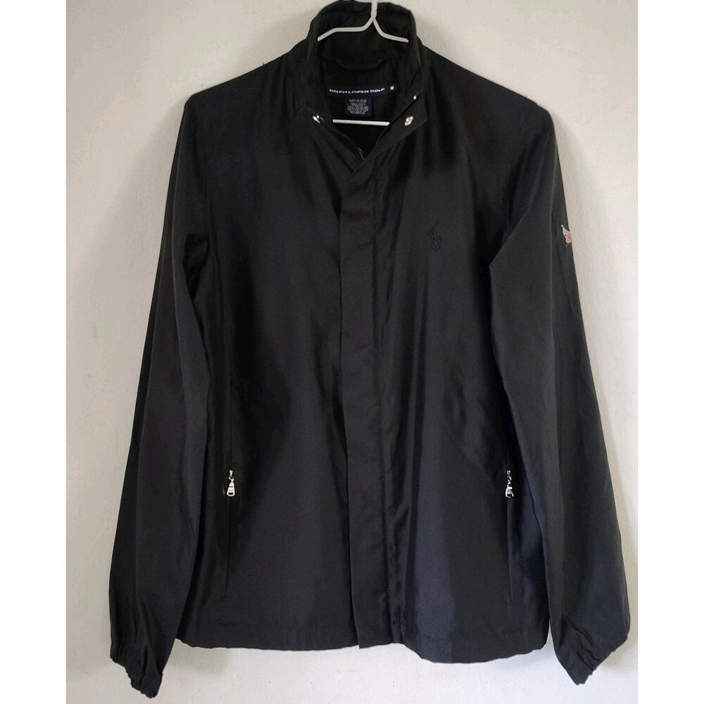 Polo Ralph Lauren Golf Full Zip Jacket Size Medium - Black